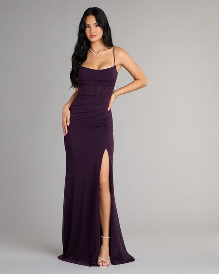 Feel polished and confident in the Marabella Mesh Corset Mermaid Formal Dress, a prom dress designed with luxe fabric and modern detail that shows off your vibe.