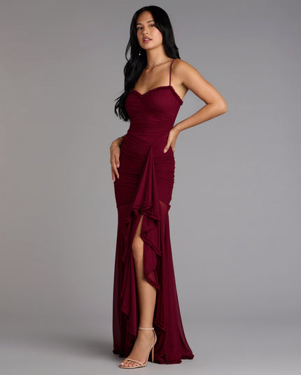 This prom dress, the Sherrie Mesh Slit Mermaid Formal Dress , features a sleek, floor-length design with trend-forward details that capture the excitement of Prom 2026.