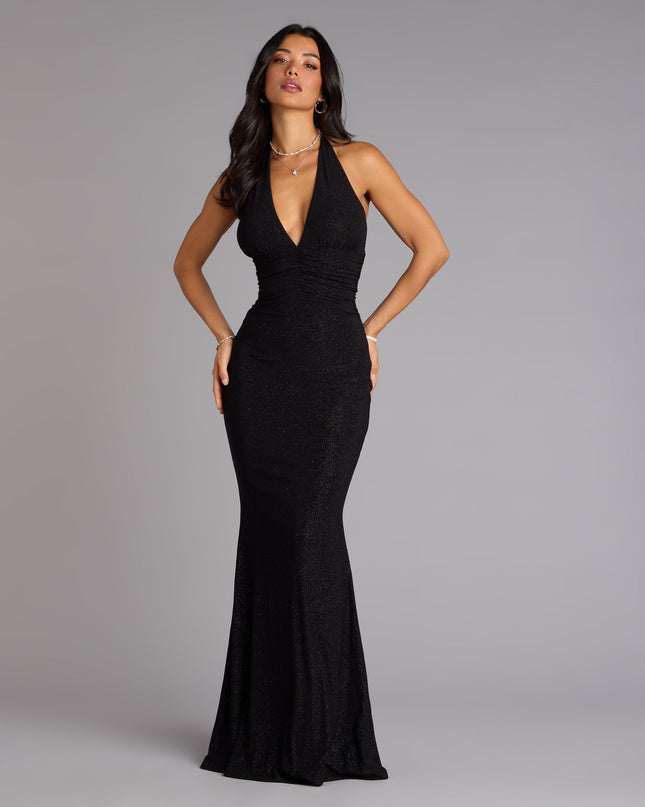 Shimmer through every feed refresh in the Maribeth Glitter Strappy Back Mermaid Formal Dress, a viral-worthy look from Windsor's prom dresses that nails bold, confident energy.