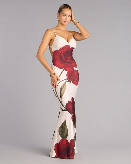 Madi Floral Print Mermaid Formal Dress