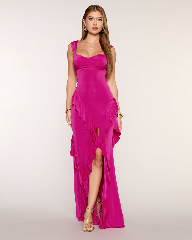Maeve Sweetheart Ruffle Formal Dress