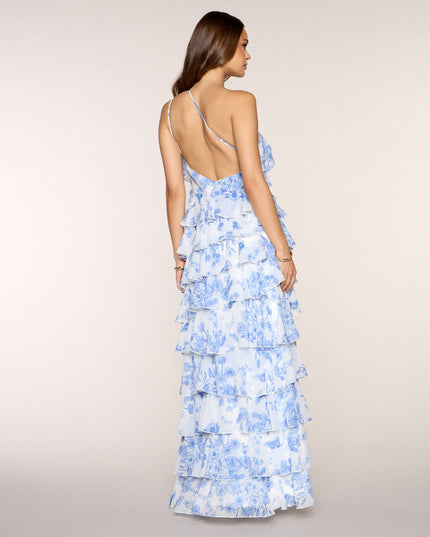 Steffanie Floral Chiffon Formal Dress