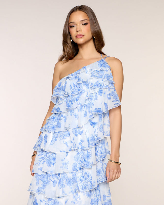Steffanie Floral Chiffon Formal Dress