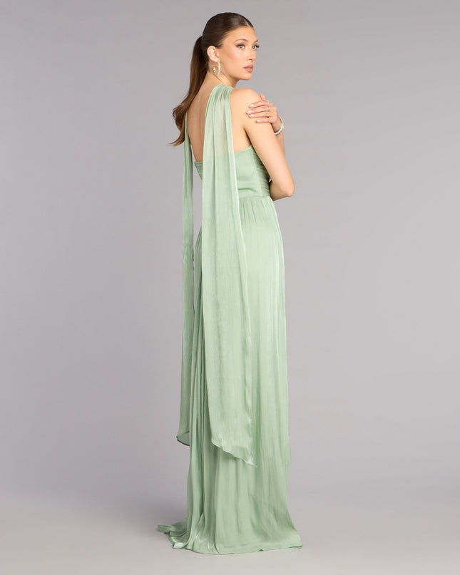 Serena Chiffon Formal Dress With Scarf