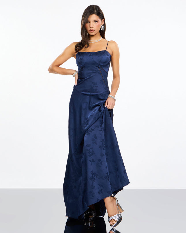 Annistyn Satin A-Line Formal Dress
