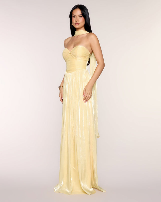 Serena Chiffon Formal Dress With Scarf