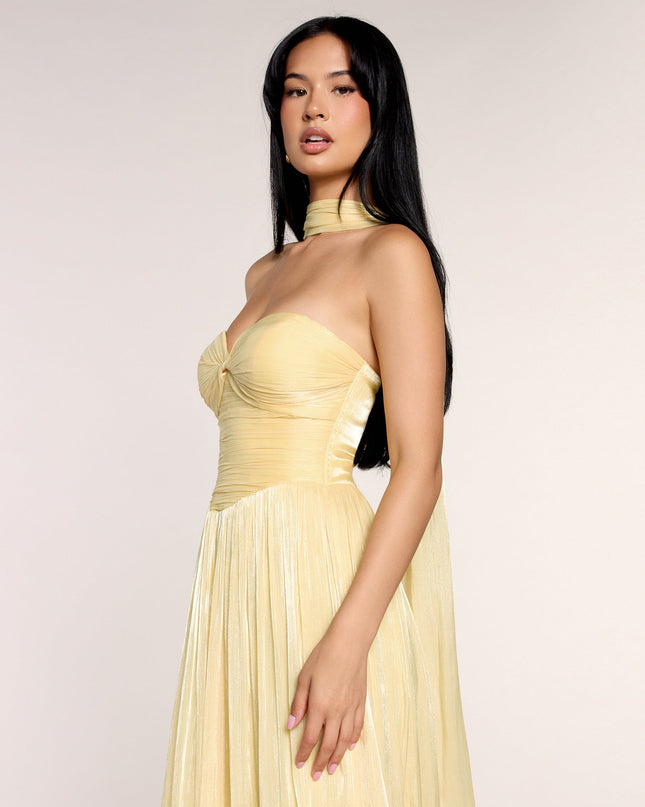 Serena Chiffon Formal Dress With Scarf