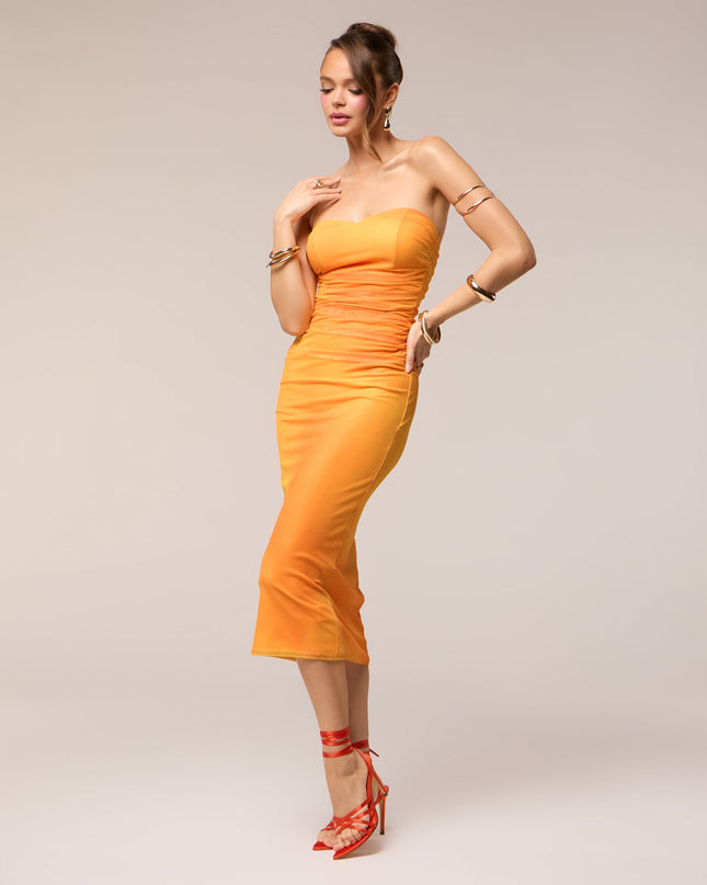 Spice Done Right Mesh Midi Dress