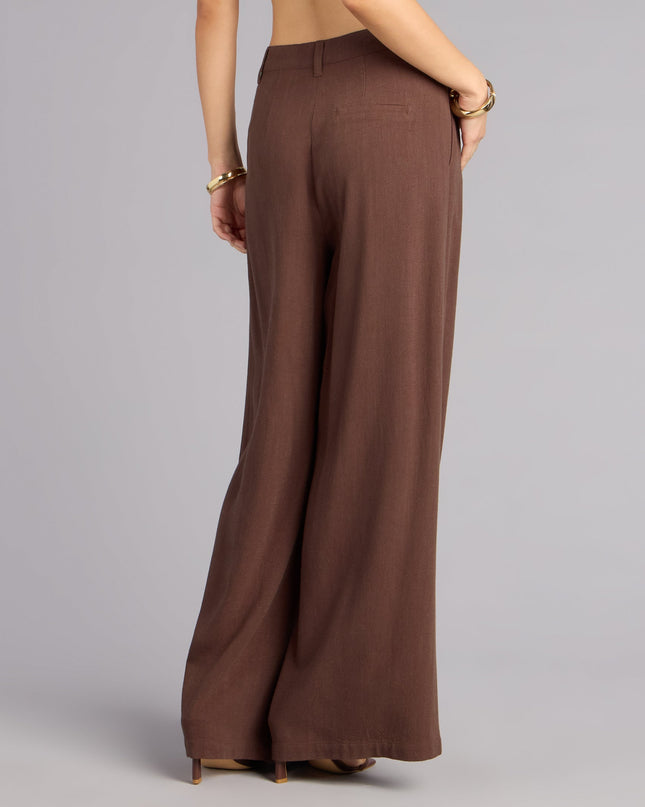 Effortless Look Linen-Blend Trouser Pants