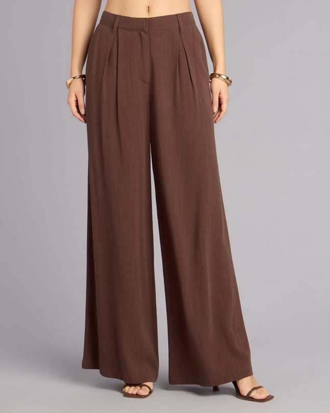 Effortless Look Linen-Blend Trouser Pants