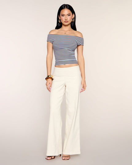 Easy Agenda Wide Leg Twill Pants