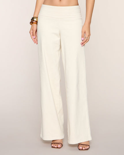 Easy Agenda Wide Leg Twill Pants
