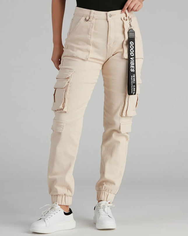 Style up your rotation with the Major Cutie Cargo Joggers, trendy joggers made to anchor every outfit with attitude and ease.
