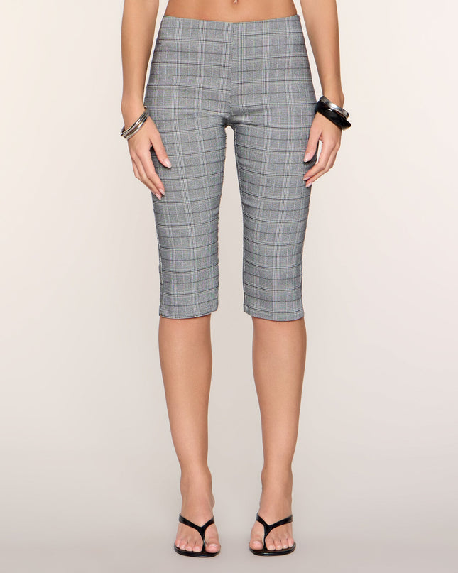 Plaid Attitude Mid-Rise Capri Pants