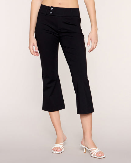 Double Take Low-Rise Flared Capri Pants