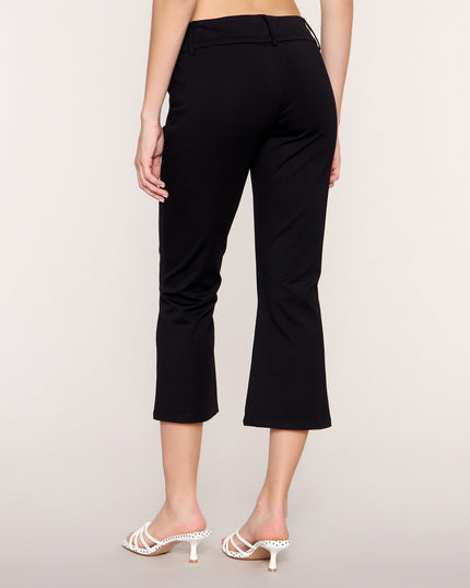 Double Take Low-Rise Flared Capri Pants