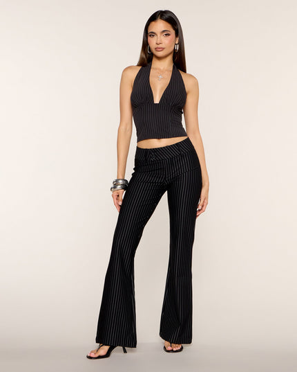 Line Up Pinstripe Flare Pants