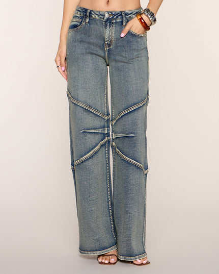 Off Grid Wide Leg Denim Jeans