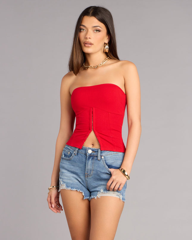 Easy Going Distressed Denim Shorts