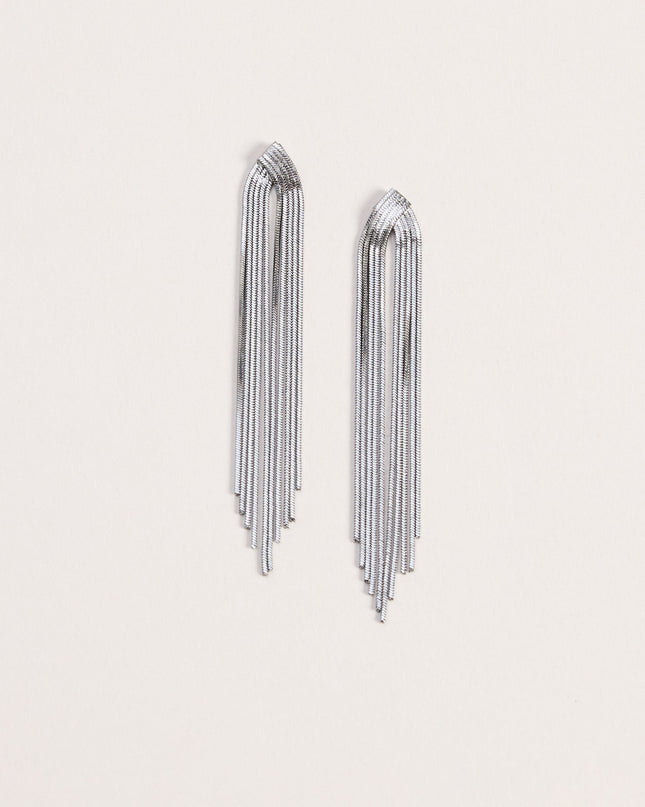 Dress It Up Fringe Chain Earrings