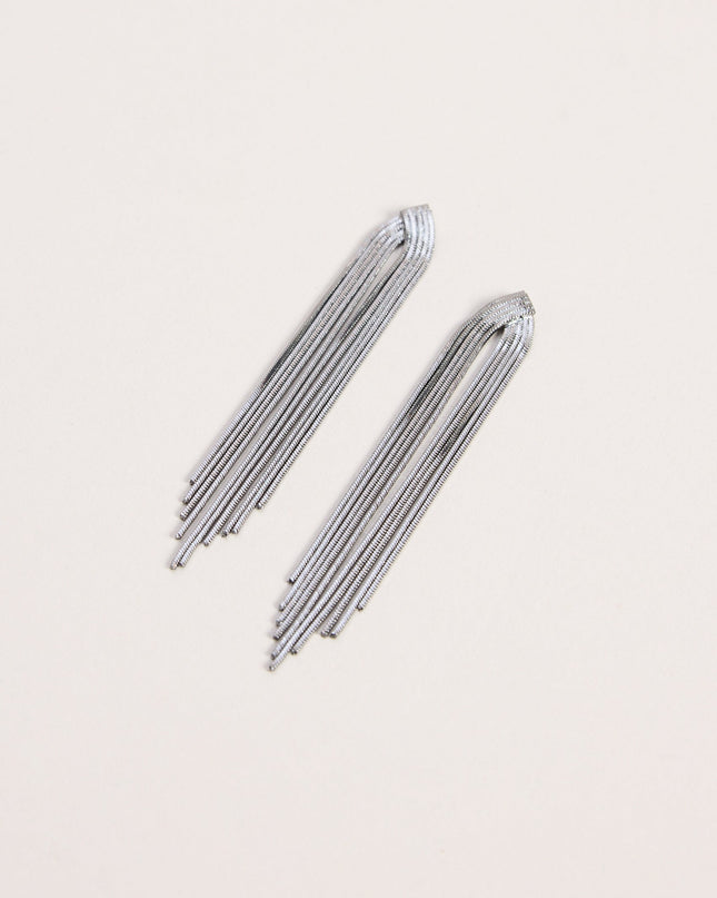 Dress It Up Fringe Chain Earrings