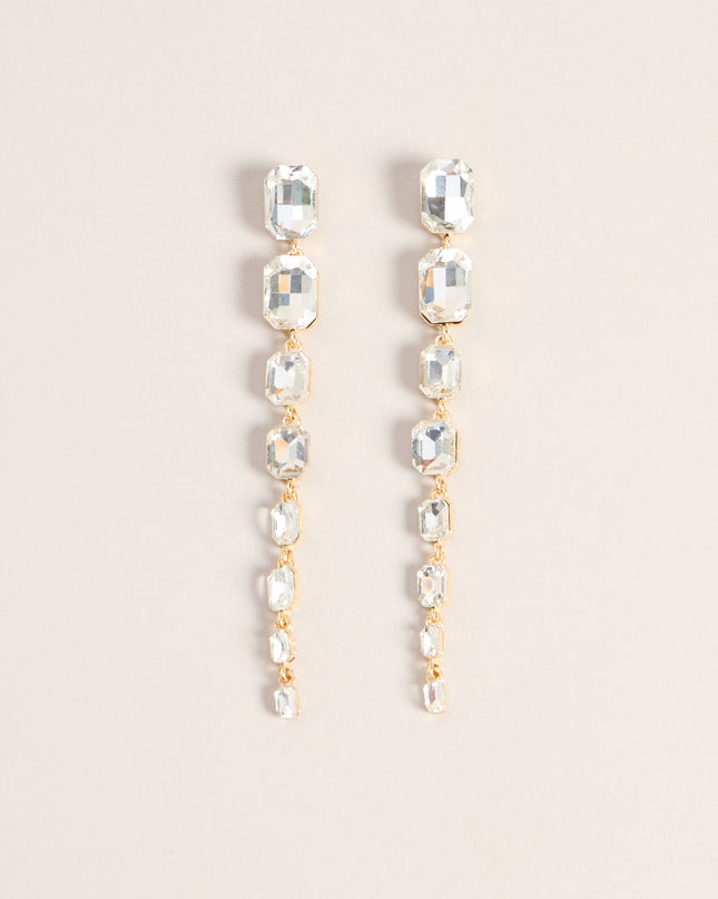 Drama Drop Rhinestone Earrings