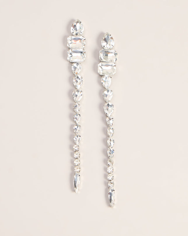 Crystal Cascade Statement Earrings