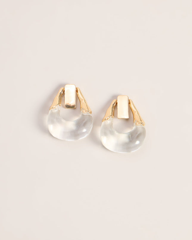 Sculpted Edge Door Knocker Earrings