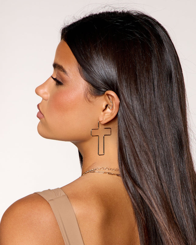 Cross Check Huggie Earring Three Pack