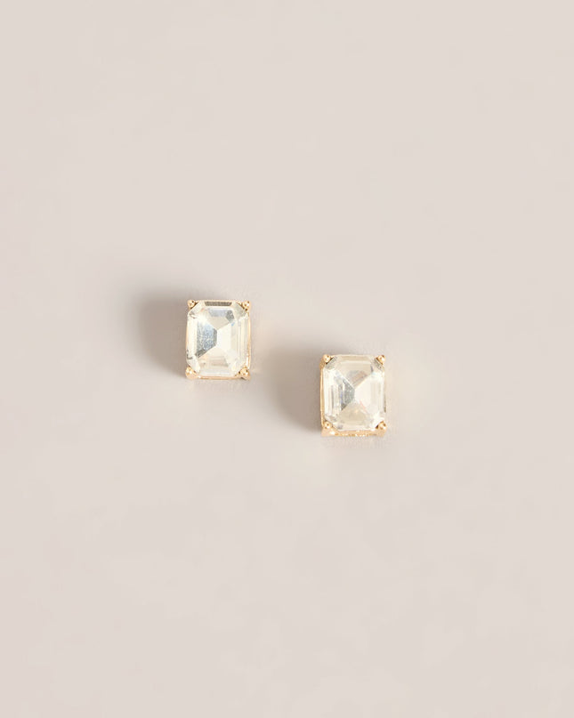 Gem Status Emerald Cut Statement Stud Earrings