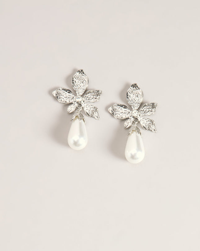 Petal Proof Floral Pearl Drop Earrings