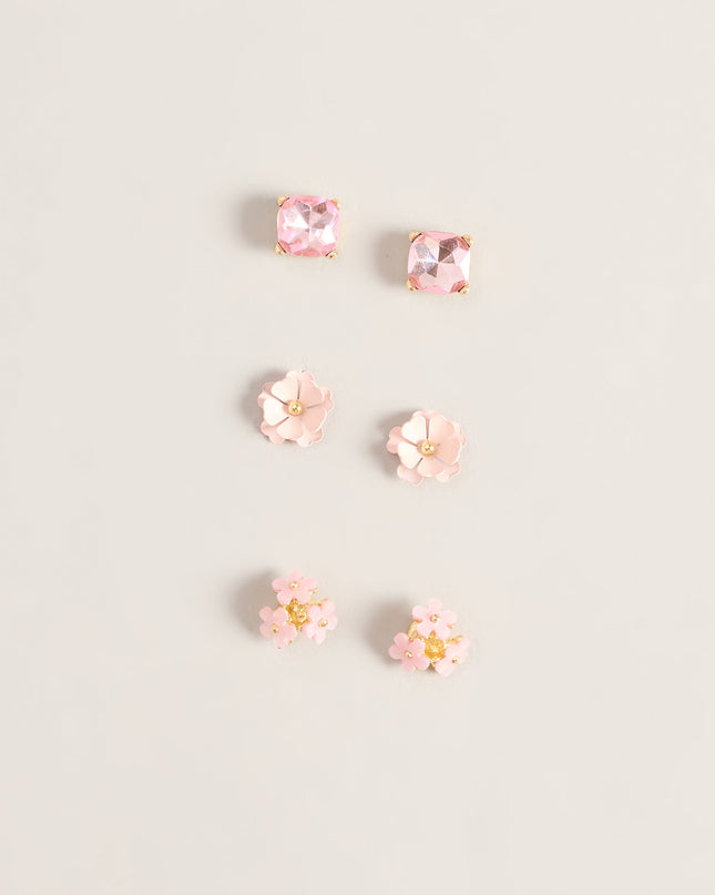 Pick Your Petals Floral Stud Earrings Set