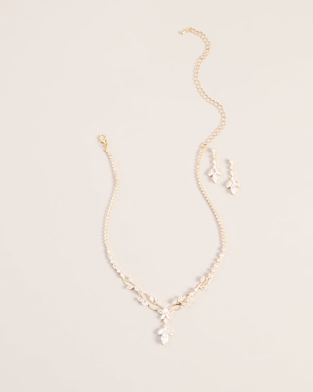 Garden Glow Cubic Zirconia Jewelry Set