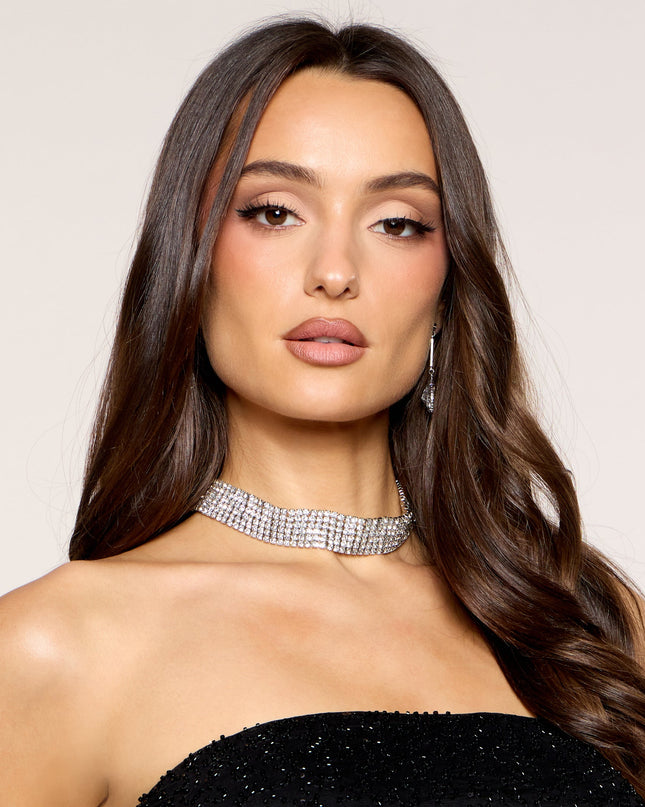 Front Row Sparkle Rhinestone Choker