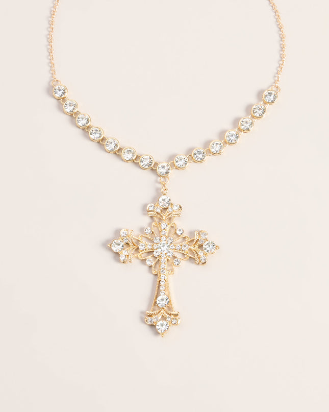 Heirloom Spark Cross Necklace