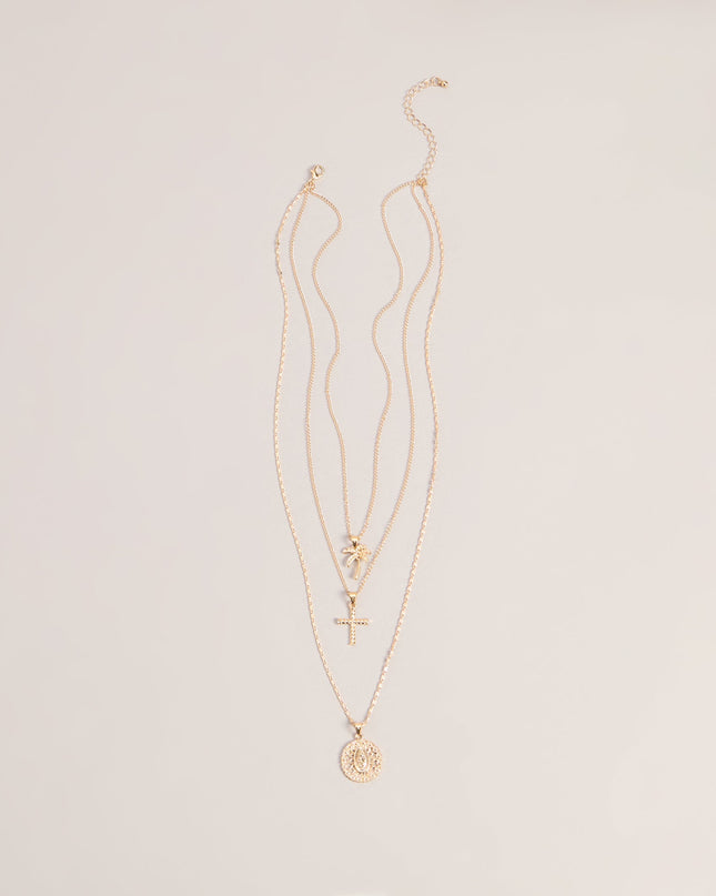 Effortless Stack Layered Charm Necklace