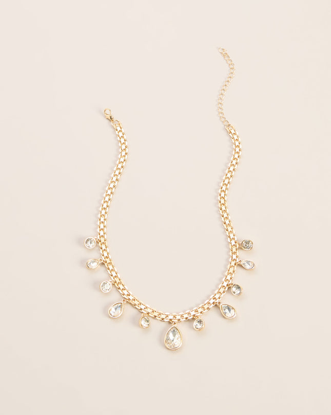 Diamond Trail Rhinestone Necklace
