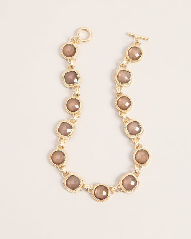 Glossy Shine Resin Stone Necklace