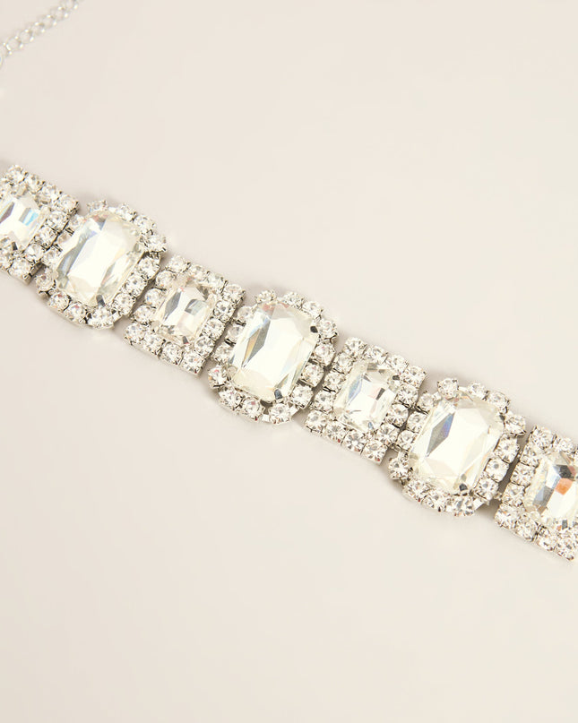 Shine Statement Rhinestone Choker Necklace