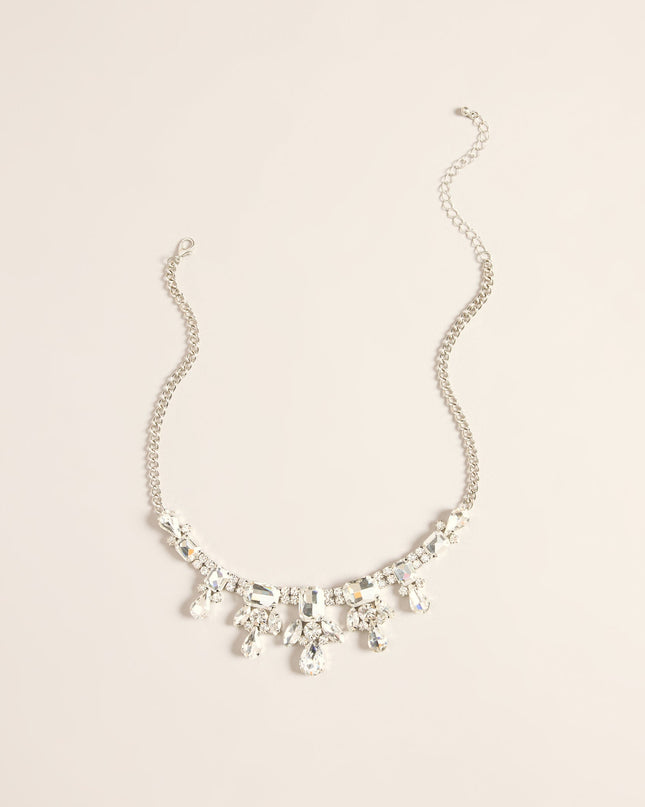 Luxe Link Rhinestone Collar Necklace