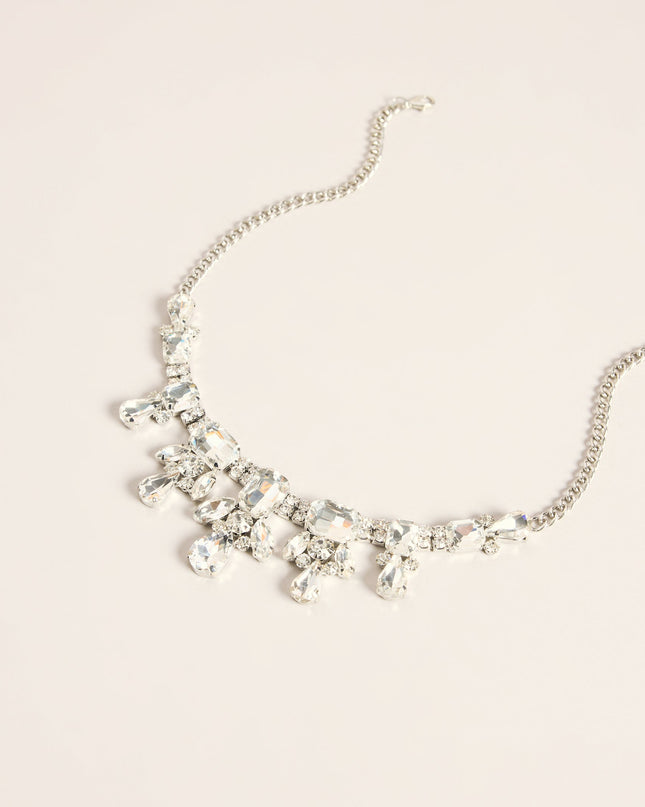 Luxe Link Rhinestone Collar Necklace