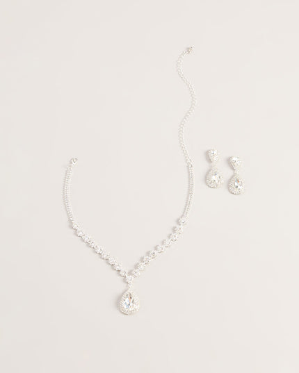 Dressed In Glamour Rhinestone Jewelry Set