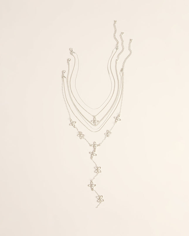 Petal Theory Floral Charm Necklace Set