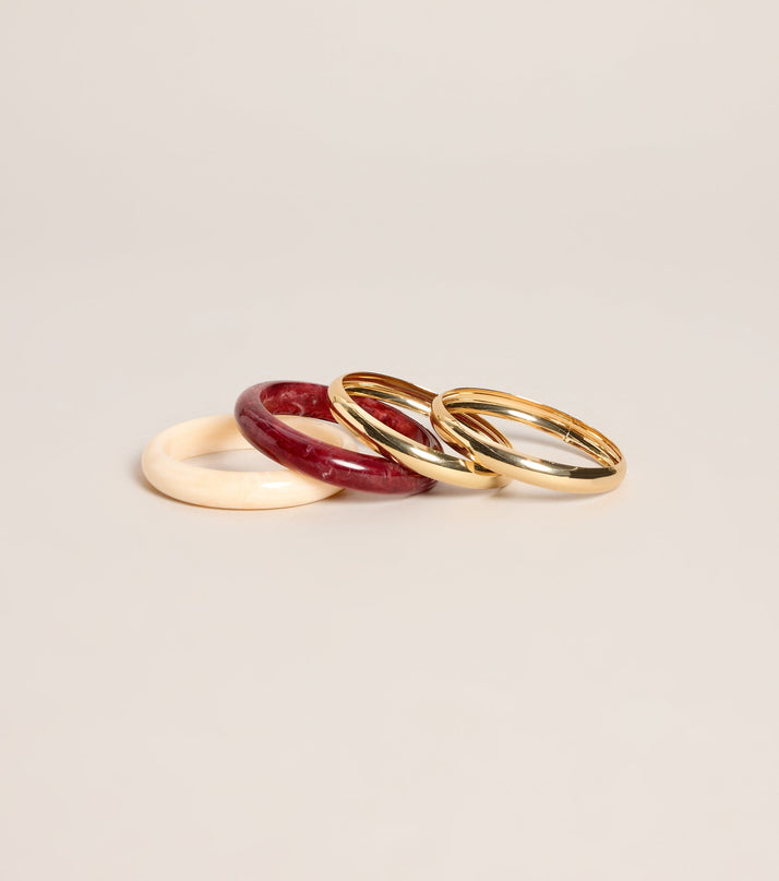 Everyday Stack Bangle Bracelet Set