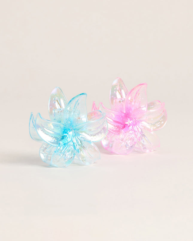 Cute Catch Flower Two Pack Hair Clips