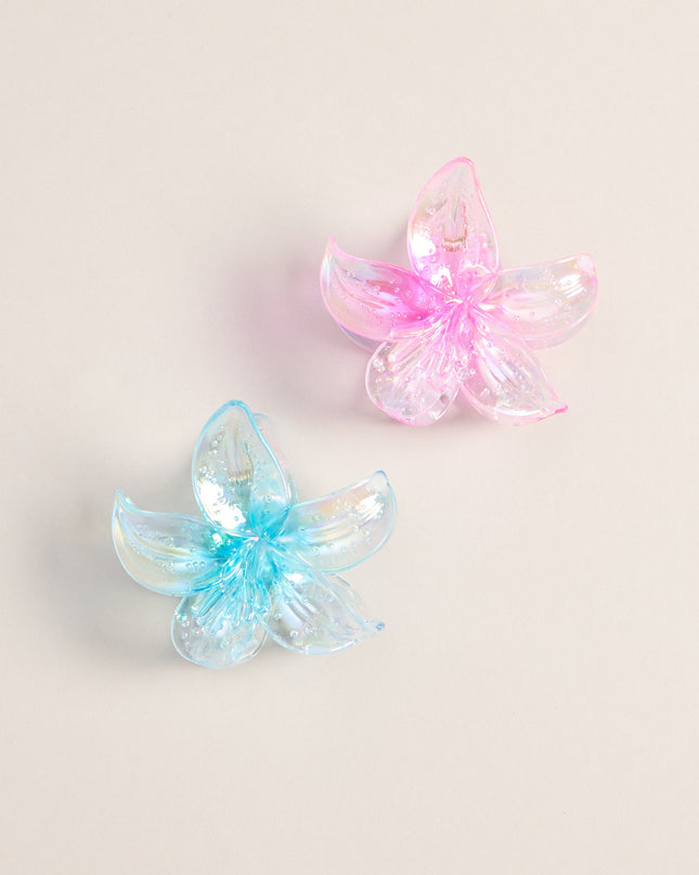 Cute Catch Flower Two Pack Hair Clips