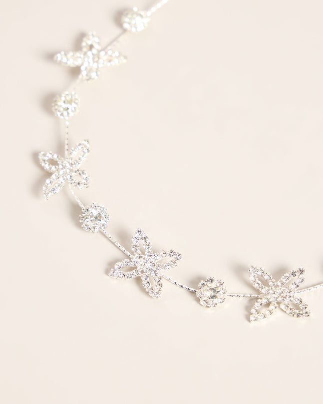 Flutter Trail Rhinestone Hair Vine