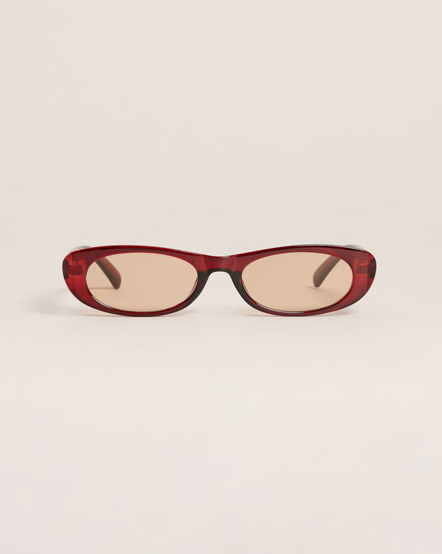 Low Profile Retro Oval Sunglasses