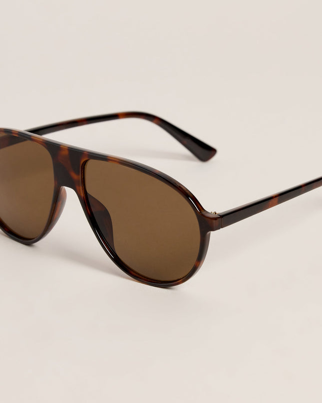 Plans In Motion Oversized Aviator Sunglasses