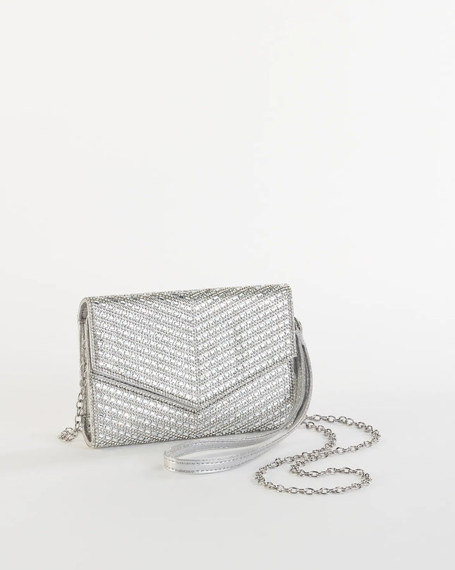 Let's Have A Toast Rhinestone Crossbody Wallet